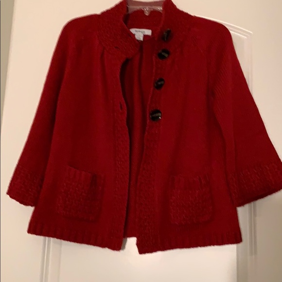 Soft True Red Sweater with bell sleeves - Picture 2 of 10
